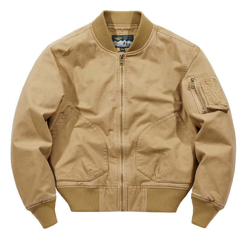 Frühling und Herbst Neuer Mantel Herren Lässig Werkzeug Herrenbekleidung Oberteil Herren Dünner Baseballanzug Bomberjacke
