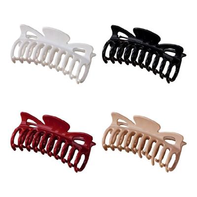 Lightweight Keel Hair Claw Clip Silicone Barrettes Headdress For Women Compact Travel Essential Multi Color Option