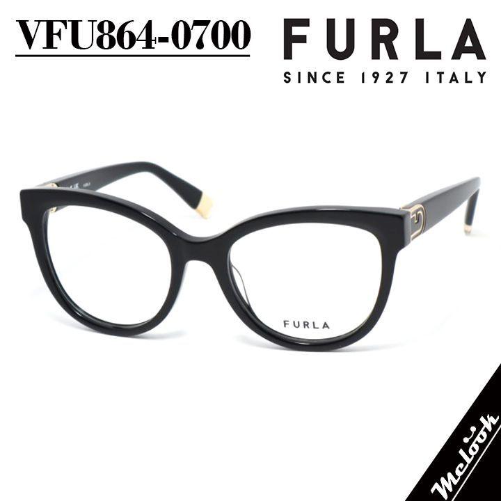 Used FURLA Women s Glasses Frame Sunglasses VFU864-0700 53 Size Black