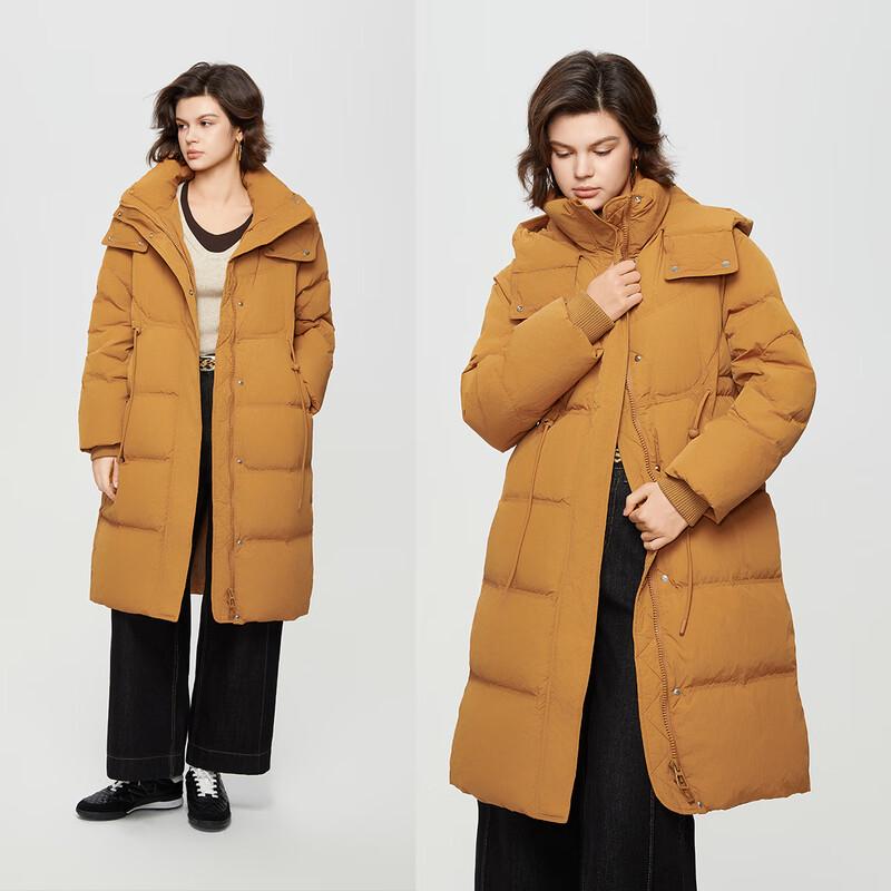 Shetu Women's Winter Long Hooded Down Jacket