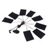 8 In 1 Electric Heating Pads 3 Gears Waterproof Carbon Fiber Heater Sheet USB Powered Clothes Vest