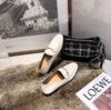 Welfare payment~ British style velvet loafers women's horse buckle leather small leather shoes versatile retro flat shoes women