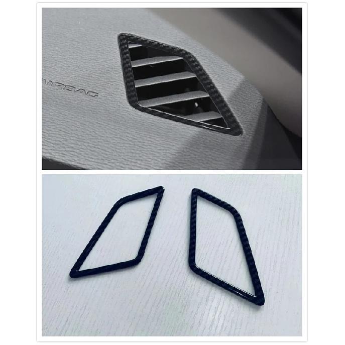 For Mitsubishi Outlander   2024 ABS Front Air Vent Cover Trims Outlet Frame Decoration Sticker Car Styling Accessories