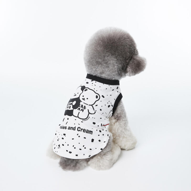 [Earp EarpXKINIKINI]COOKIE CREAM SLEEVELESS-WHITE(Sleeve) M