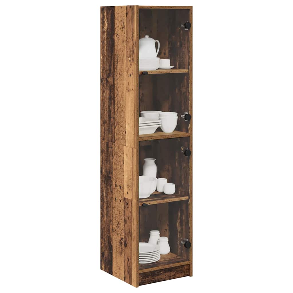 Highboard Reclaimed Wood 35 X 37 X 142 Cm Engineered Wood