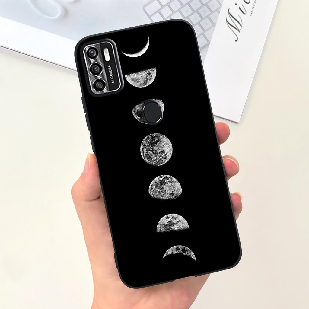 Per Custodia Telefono ZTE Blade A7020 Copertura Posteriore ZTE Blade A7s 2020 Guscio Paraurti Morbido in Silicone Liquido Moda Donna Cielo Stellato Funda Capa