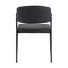 Dining Chair Set of 2 Modern Upholstered with Metal Frame, Ergonomic Backrest, Faux Leather Chair for Dining Room Living Room Kitchen - Chair Only