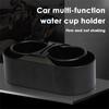 Cup Holder Stand Multifuntional ABS Plastic Durable Car Truck Mount Double Hole Drink Bottle Water Beverage Holder