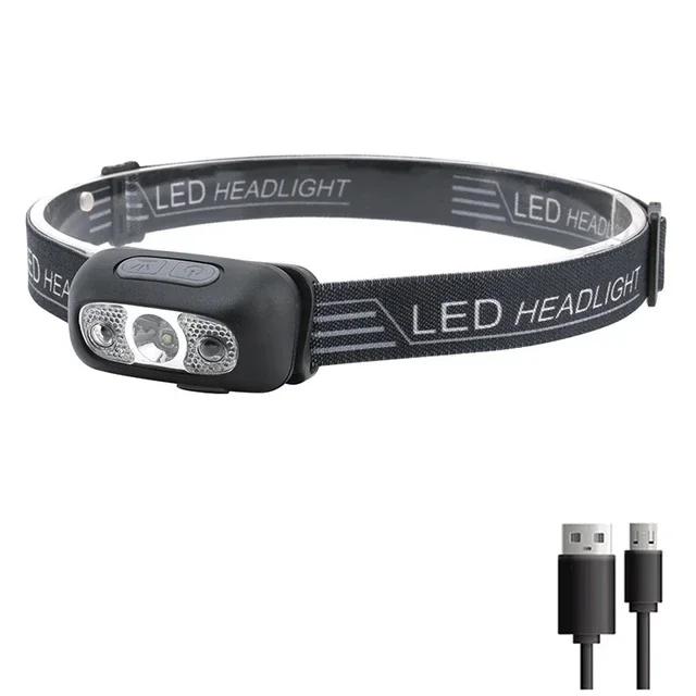 Rechageable Motion Sensor Headlight 9 Led Strong Light Headlamp Portable Fishing Camping Outdoor Head Lamp Work Flashlight
