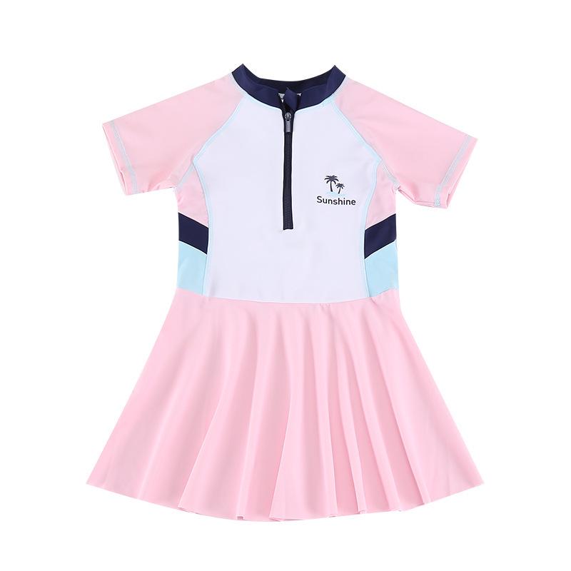 Summer 2025 Cute Princess Two-Piece Swimsuit for Girls