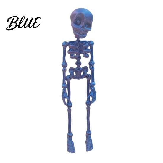 Poseable Skeleton Toy 3D Printed Refrigerator Magnet Figurine with Decoration Movable Joints Halloween Gothic Fridge Magnet
