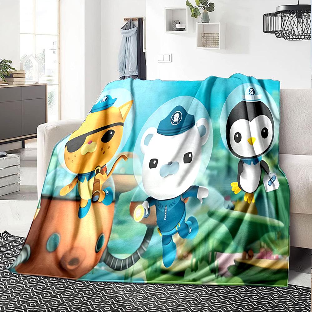 1pc Octonauts Adventure Quest flannel Blanket for Super Soft Cute Comfort Blanket for Travel Bedding Couch Sofa Blanket Y73016