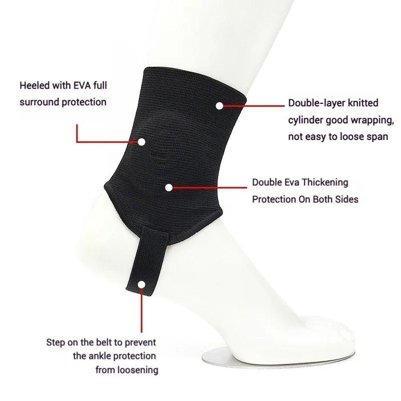 1 Pair EVA Pads Ankle Brace Anti-collision Shield Protector Dual Sided Pads Soccer Football Volleyball Sports Ankle Guards