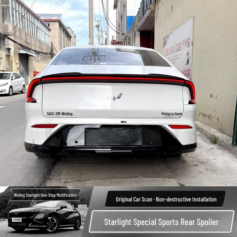 Wuling Xingguang Rear Spoiler ABS No-Drill Decorative Wing Parts
