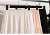 Plus Size Pink Summer A-Line Skirt with Sweet, Slimming Waist-Cinched Layers