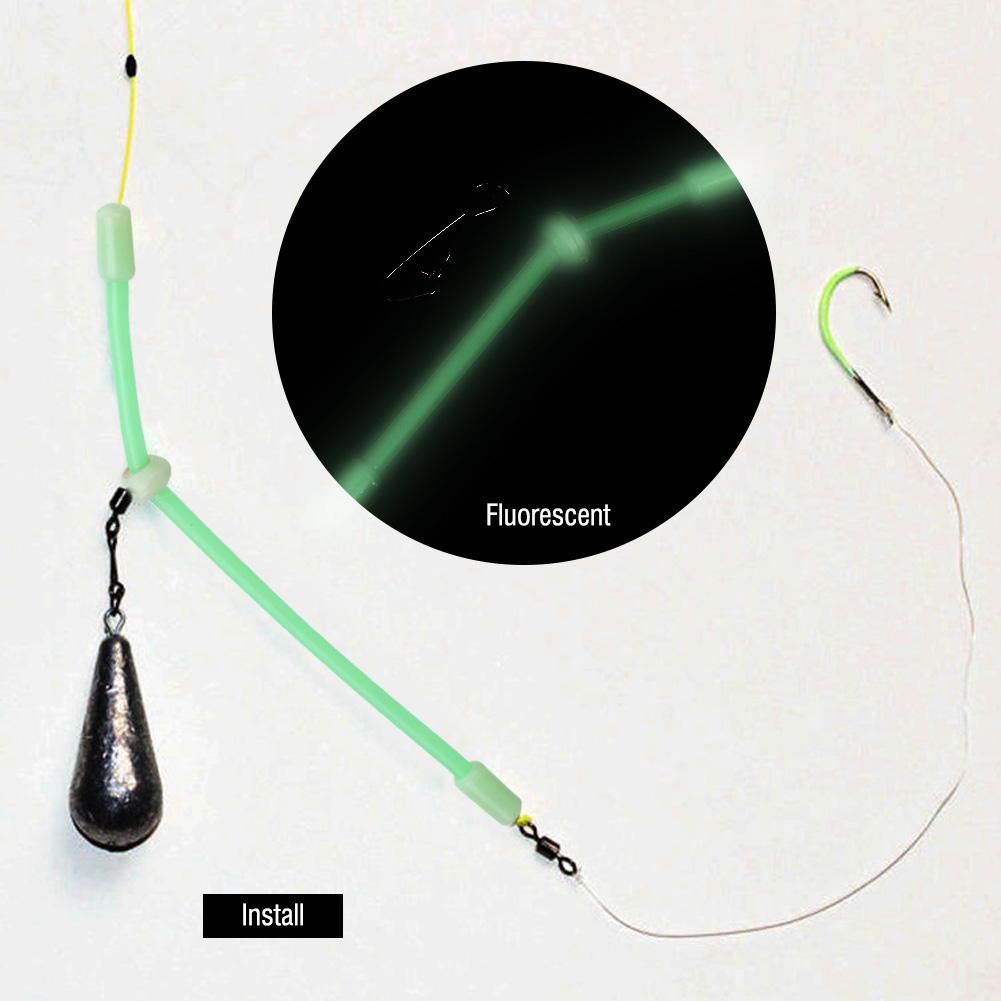 5PCS Durable Small Style PVC Fishing Tube Balance Connector Fisher Tackle Accessory