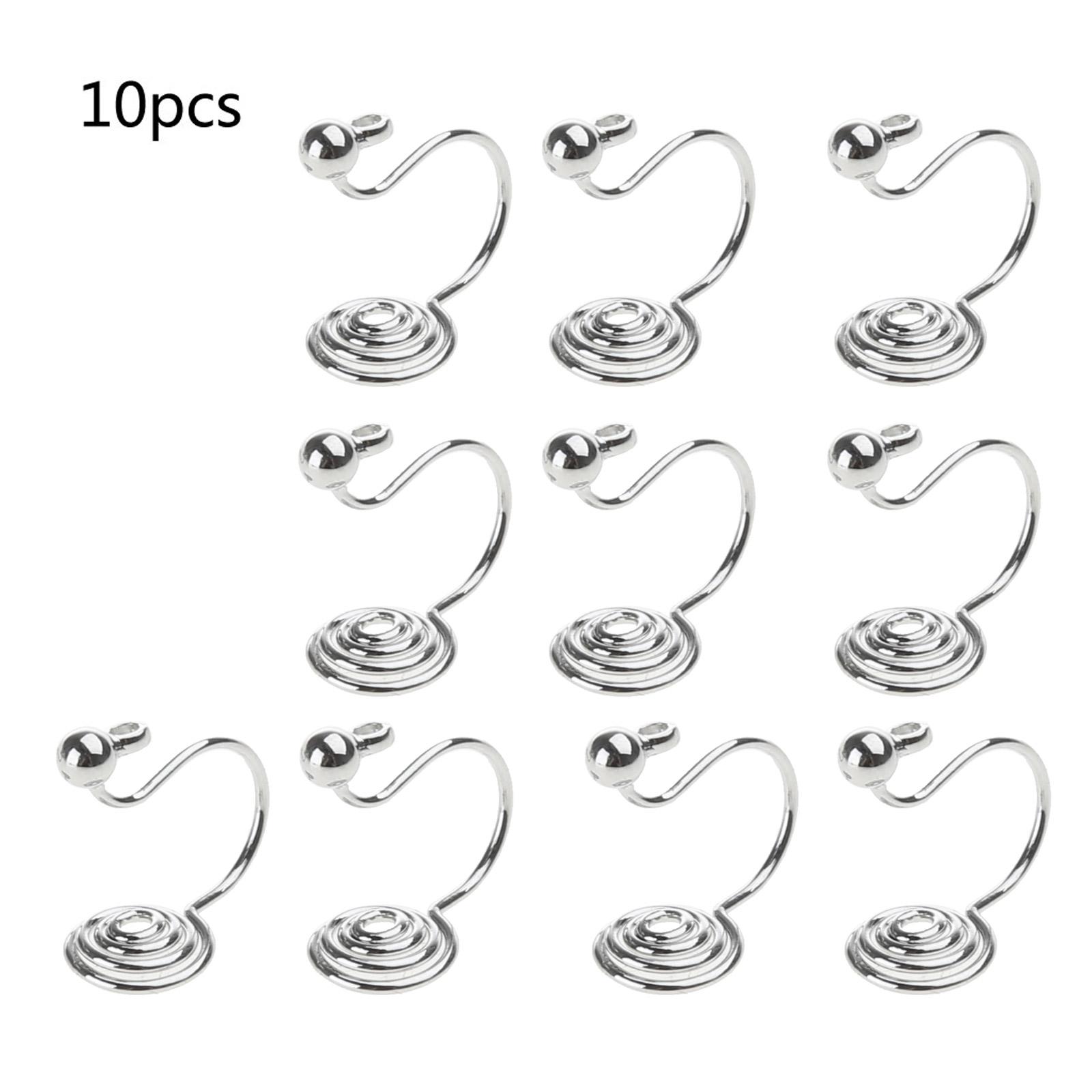 Clip on Jewelry Findings Replacements for DIY Earring Turn Any Studs 1 серебряный