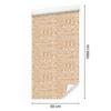 Polynesian Geometric Pattern Wallpaper Cream and Gold 50x1000