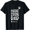 Maine Coon Katze Papa Shirt Lustige Katzenliebhaber Geschenkidee Männer Frauen Mädchen Kinder T-Shirt
