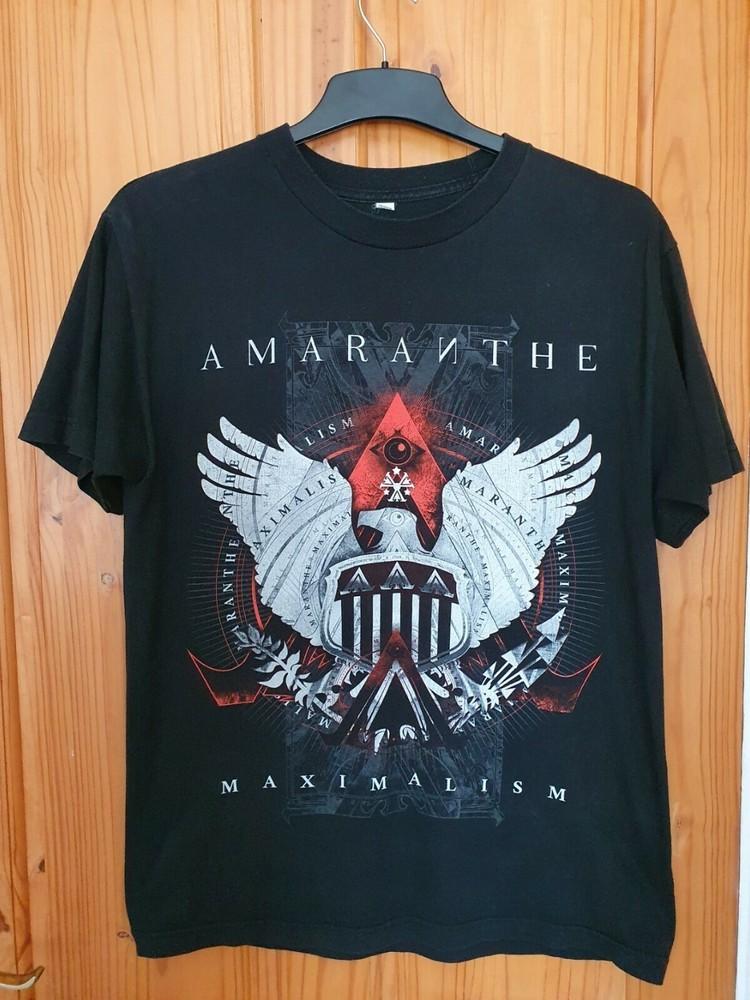 Футболка Amaranthe Maximalism Tour Классическая Черная Унисекс S-5XL 1G0134 Унисекс Футболка XXL