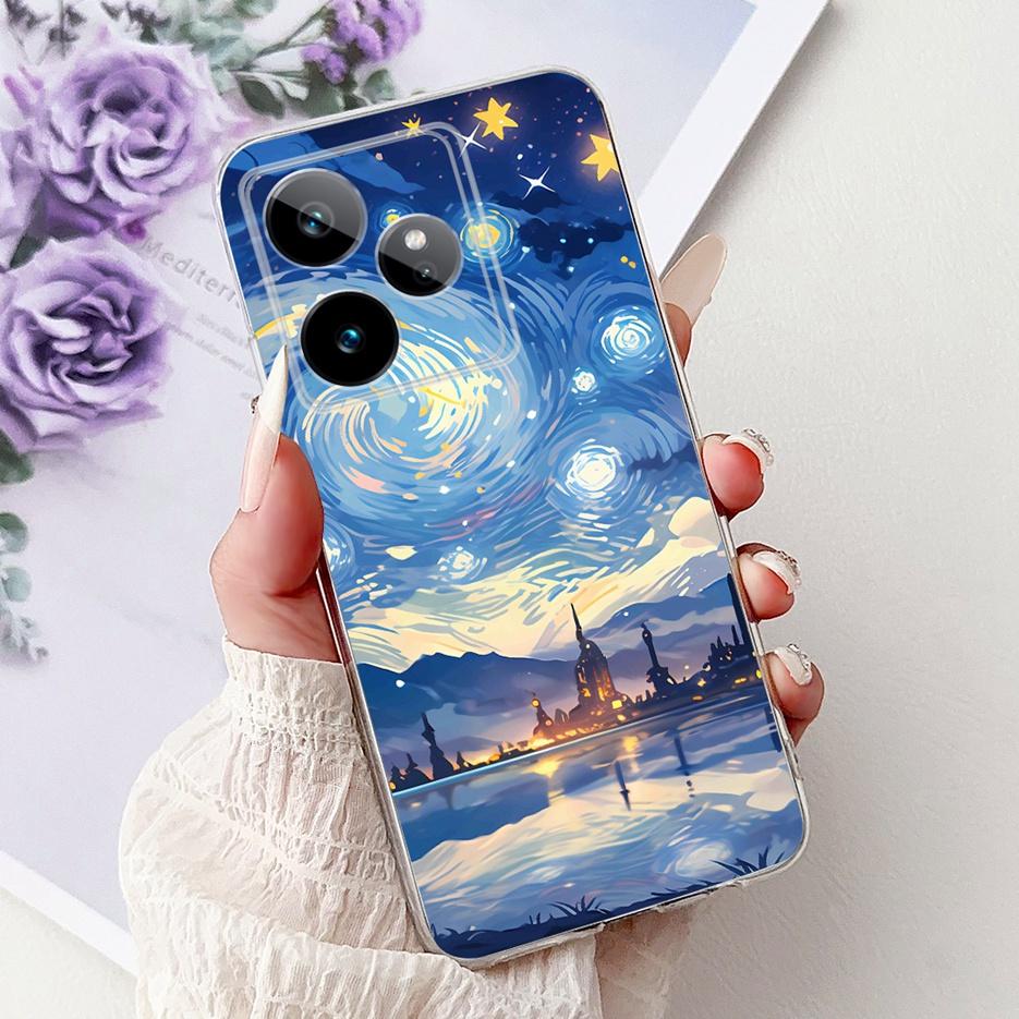 For Realme GT7 5G Case RMX5061 New Luxury Painted Cover Soft Slim Phone Case For Realme GT 7 Pro GT7 T RealmeGT 7T Fundas Bumper