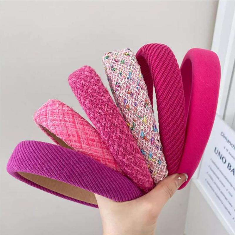 Rose Red Series Headband Female Hair Hoop Sweet And Cute Go Out All-Match Press Hair Headband Versatile  Hairstyle Tool