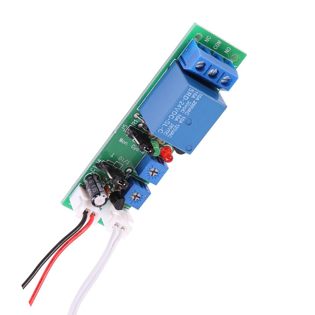 Einstellbare Zyklus-Timer-Verzögerung Ein-/Aus-Schalter-Relaismodul (DC24V,015min)