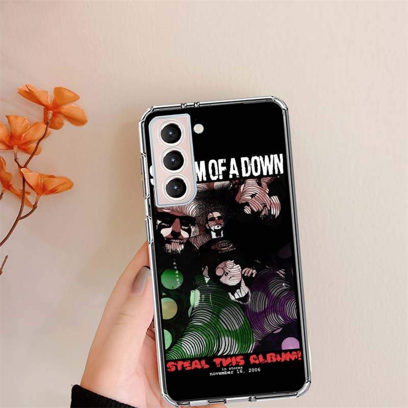 System Of A Down Phone Case For Samsung S24 S25Edge Galaxy S22 S25 Ultra S21 S23 FE S20 S10 Plus S10E Cover Shell Coque Clear Si