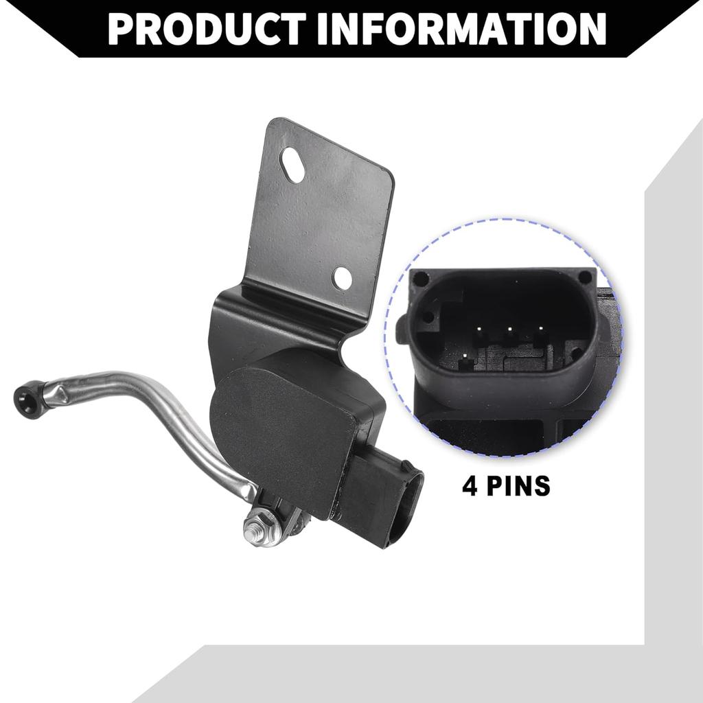 No.68164092AA Suspension Ride Height Level Sensor for Jeep Grand Cherokee 2011-2015 / Front Right Headlight Level Sensor/Durable Metal / 1 Pcs Black