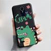 Hülle Für LG K8 2017/LG K8 2018/LG K9 2018 Weiches Silikon Schwarzes Gehäuse Für LG K10 2016/LG K10 2017 Hülle Niedliche Blume Cartoon Hülle