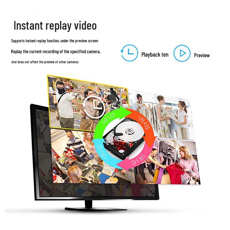 Hikvision 8-Channel 1-Bay PoE NVR CN plug (adapter included)