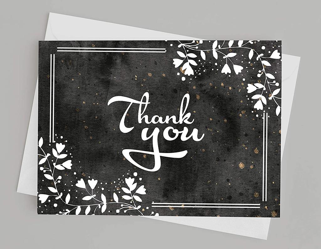 Drága szuvenír babazuhany köszönőlevelek Hajtogatott üres üdvözlőlap fehér borítékokkal - 36