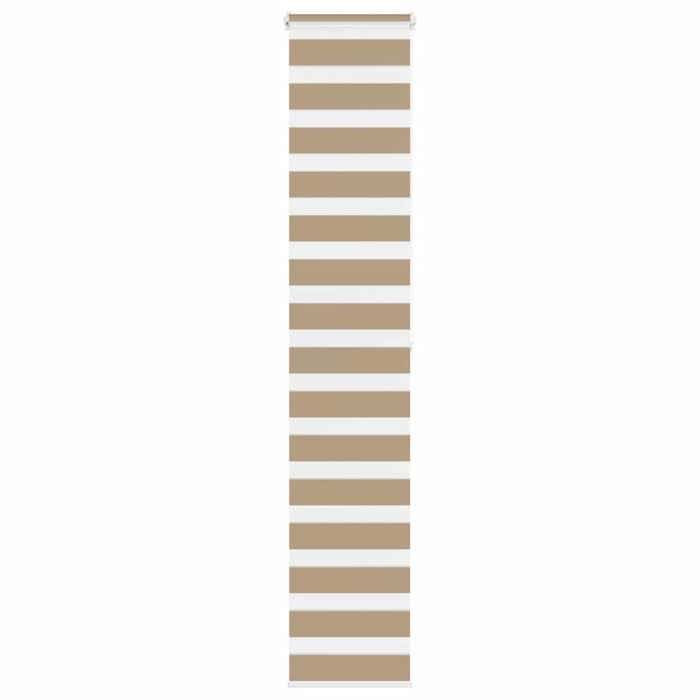 VidaXL Store Zebra Brown Sand Fabric Width 35.9 Cm Polyester, Zebra Roller Blind, Zebra Blind for Window, Blind 4014561