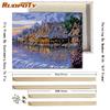Ruopoty Diy Painting By Numbers Landscape Modern Wall Art Picture Hand Painted Oil Painting For Wall Decoration 40x50cm With DIY Frame