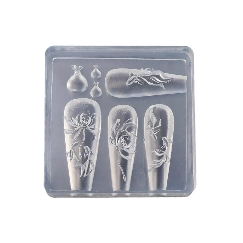 

Fashionable Bowknot Silicone Mould Set for Crafting 3D Nail Art Jewelry and Personalize Projects Supplies Daily Use