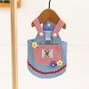 New Spring and Summer Denim Bipod Medium and Small Dog Teddy Bigbear Tractable Dog Clothing Cat Pet Clothes