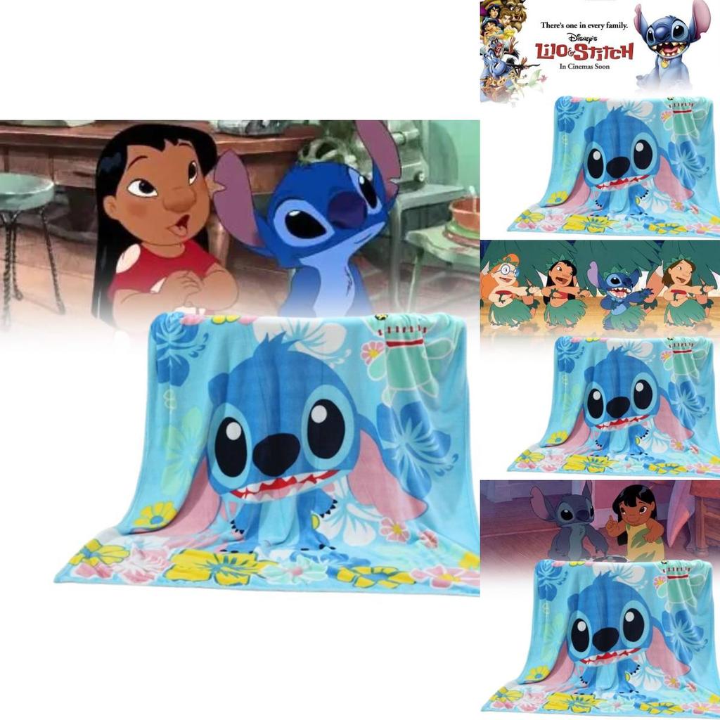 Cozy Plush Cartoon Patterned Air Conditioning Blanket For Kids With Man Design