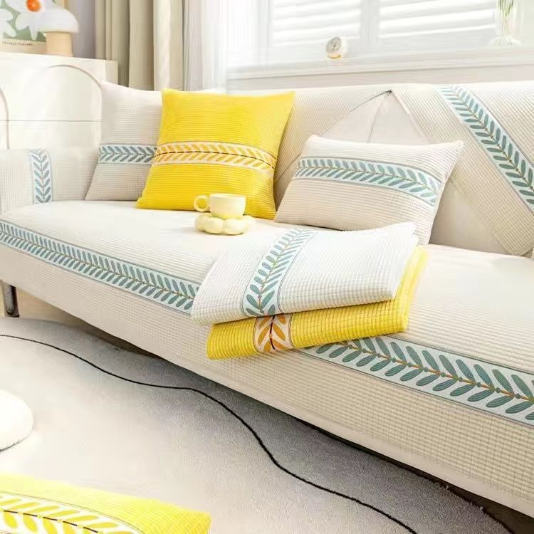 Corn Velvet Sofa Cover New Sofa Cushion All-season Universal Backrest Towel Cover Sofa Cushion Cloth Cushion