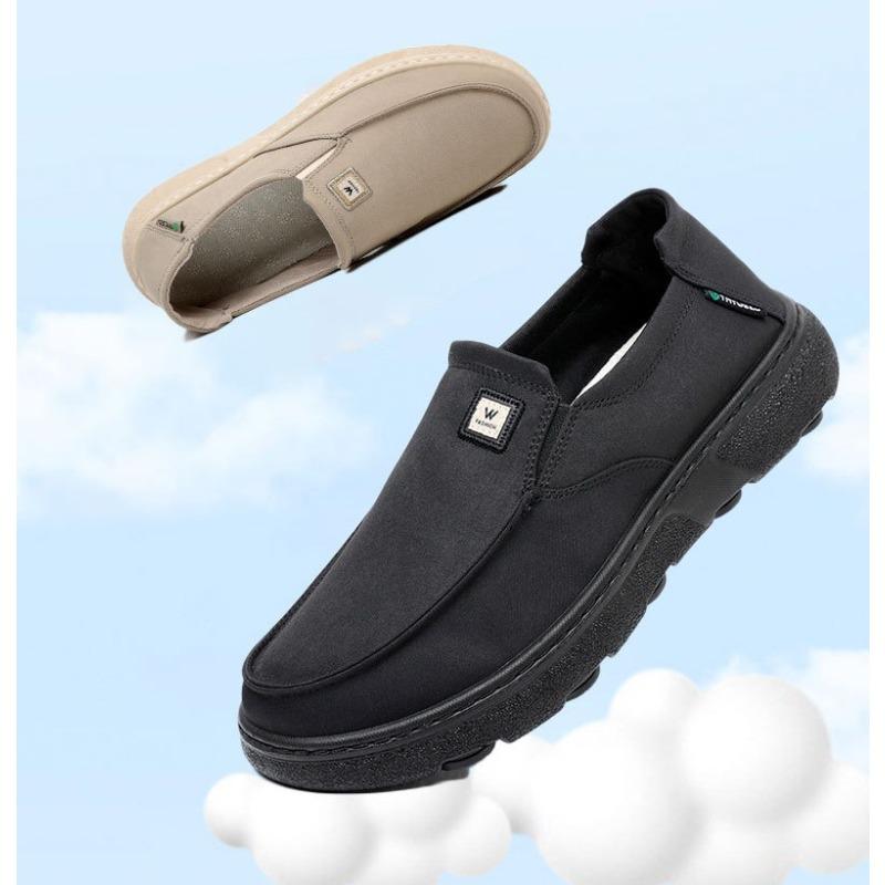 Men's Shoes Spring and Autumn New Cross-border Single Shoes Comfortable Soft Bottom Sports One Stirrup Canvas Shoes Casual Walking Shoes