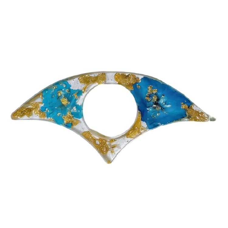 Pressed Flower Resin Book Page Divider Thumb Finger Page Marker Bookmarks Reading Aid For Office Home Library Travel синий