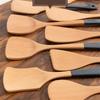 Multi Function Non Stick Wooden Turners Ladle Household Non-slip Stir-fry Utensils for Kitchen Long Handled Eco Cooking Gadgets