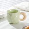 Hrnek Milk Fufu s víčkem a lžičkou, roztomilý dívčí, keramický hrnek na kávu s vysokým uchem, pro páry, do kanceláře, ke snídani
