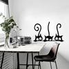 Nieuwe Drie Grappige Katten Dieren Muursticker Huishoudelijke Kamer PVC Raamstickers Muurschildering DIY Decoratie
