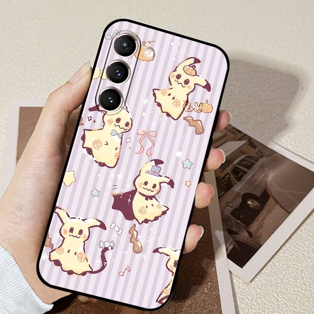 

N-MimikyuES-S Phone Case Black Ultra-thin Shockproof Case For Samsung S24/S25/S22/S30/Note20/Lite/Ultra/5G/Plus/FE S25PLUS