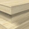 LED Coffee Table in Sonoma Oak 90 x 50 x 40 cm