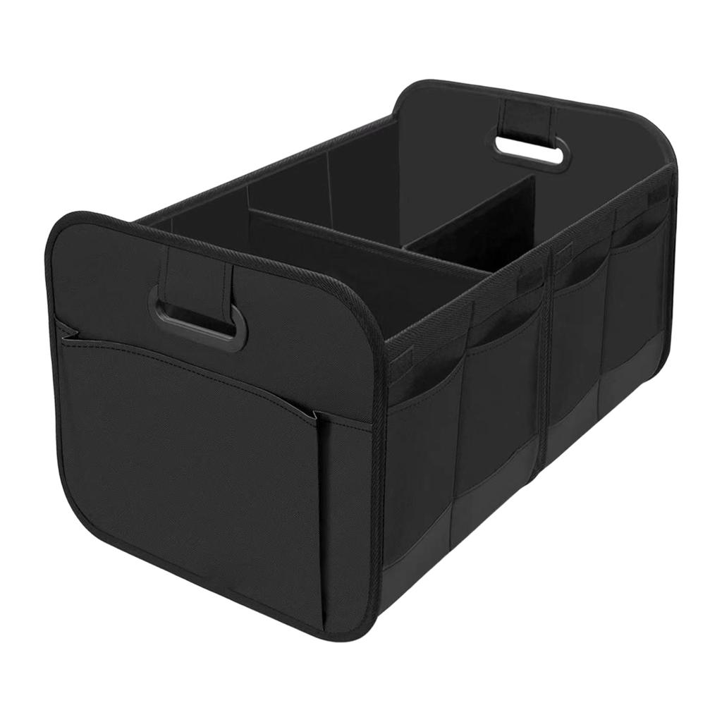 Car Trunk Organizer Foldable Storage Box Oxford Fabric Multi Compartment Portable Tool Storage Container for Vehicle Interior Organization