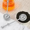 Hervidor de Té Infusor de Té de Hojas Sueltas Bola de Té de Acero Inoxidable con Colador de Malla Fina y Mango Largo Retráctil Infusor de Té Reutilizable para Té de Hierbas Negro