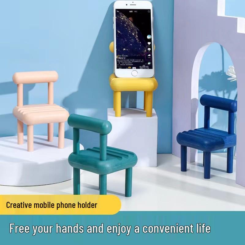 Creative Foldable Cute Chair Desktop Phone Holder