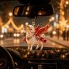 Acrylic Goat Hanging Ornament 2D Flat Animal Hanging Decoration  Holiday Party Decor