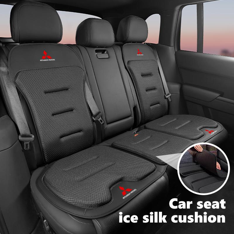 sdbf9 For Mitsubishi Car Seat Cover Ice Silk Seat Waist Cushion Covers Auto Seats Protection Pad Outlander Lancer Cross Colt Xpander